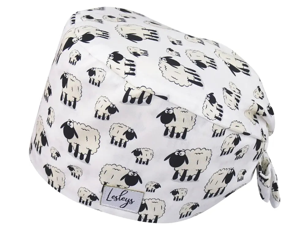 Bandana OP-Haube Schafe - Bunte OP-Mütze für die Zahnarztpraxis