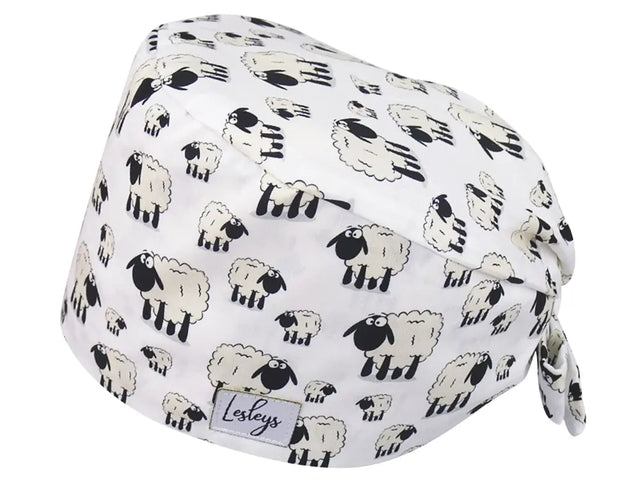 Bandana OP-Haube Schafe - Bunte OP-Mütze für die Zahnarztpraxis