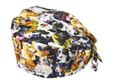 Bandana OP-Haube Aquarell Hunde - Bunte OP-Mütze für die Zahnarztpraxis