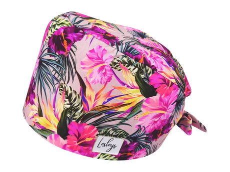 Bandana OP-Haube Violetta - Bunte OP-Mütze für die Zahnarztpraxis
