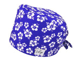 Bandana OP-Haube Hibiskus - Bunte OP-Mütze für die Zahnarztpraxis