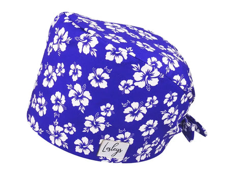 Bandana OP-Haube Hibiskus - Bunte OP-Mütze für die Zahnarztpraxis