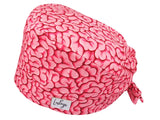 Bandana OP-Haube Hirnwindungen - Bunte OP-Mütze für die Zahnarztpraxis