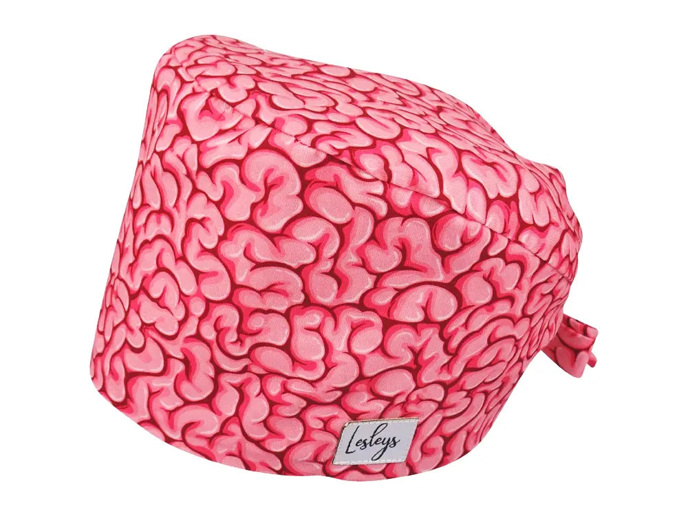 Bandana OP-Haube Hirnwindungen - Bunte OP-Mütze für die Zahnarztpraxis