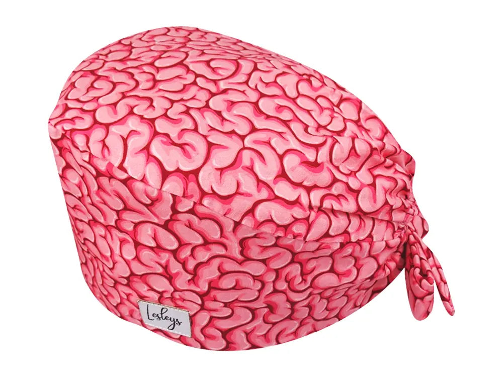 Bandana OP-Haube Hirnwindungen - Bunte OP-Mütze für die Zahnarztpraxis