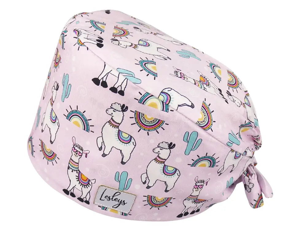 Bandana OP-Haube Lama Love - Bunte OP-Mütze für die Zahnarztpraxis