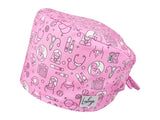 Bandana OP-Haube Geburtshilfe Rosa - Bunte OP-Mütze für die Zahnarztpraxis