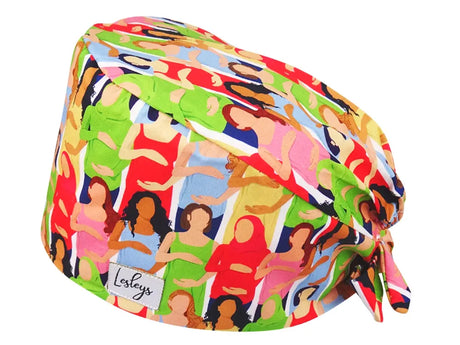 Bandana OP-Haube Geburtsklinik - Bunte OP-Mütze für die Zahnarztpraxis
