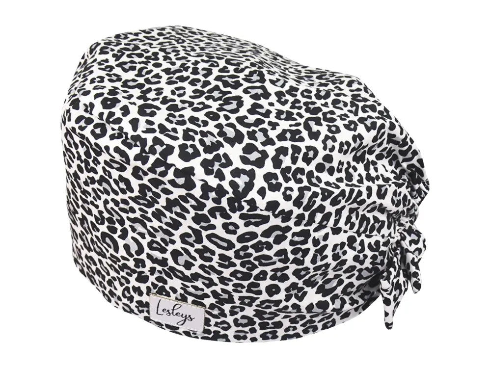 Bandana OP-Haube Schneeleo - Bunte OP-Mütze für die Zahnarztpraxis