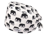 Bandana OP-Haube Elefantenherde - Bunte OP-Mütze für die Zahnarztpraxis