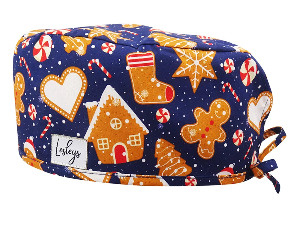 Slim OP-Haube Lebkuchen - Stoffhaube für kurzes Haar