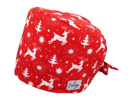 Bandana OP-Haube Rentiere - OP-Haube aus Baumwolle