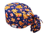 Ponytail OP-Haube Lebkuchen - OP-Haube lange Haare