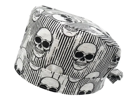 Stoff OP-Haube Skull Island aus Baumwolle Zahnarzt