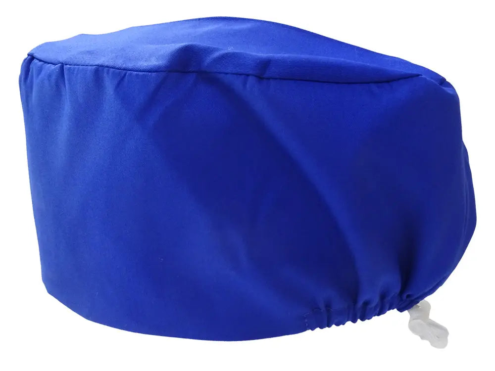 Stoff OP-Haube Komfort Saphirblau aus Baumwolle