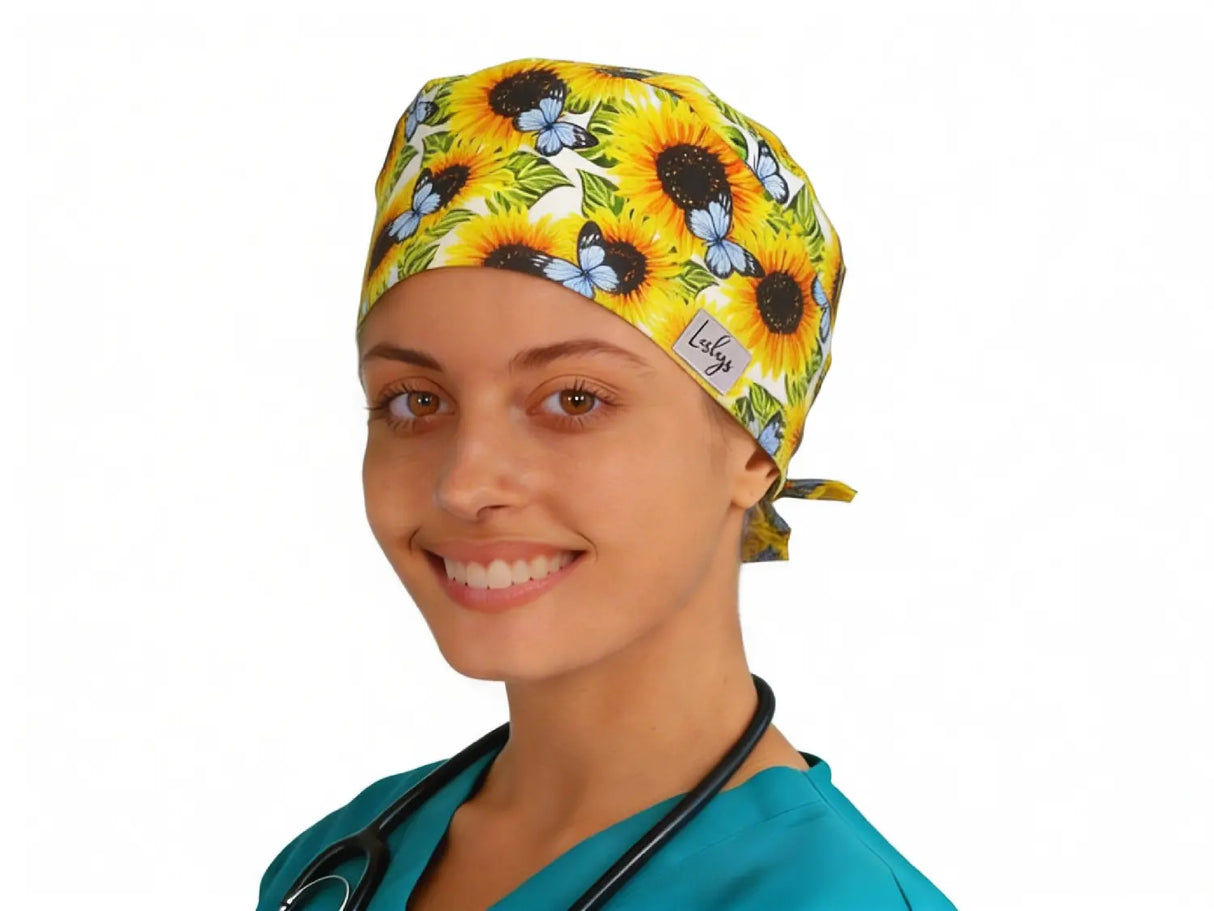 OP Haube Sonnenblumen - Bandana