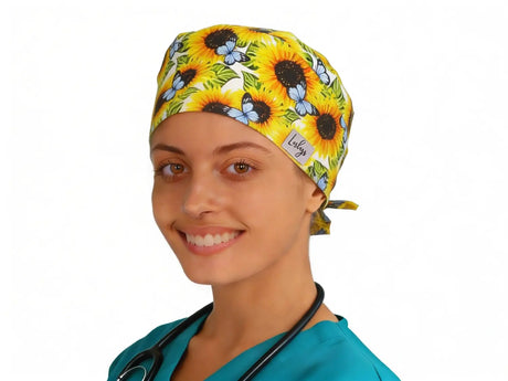 OP Haube Sonnenblumen - Bandana