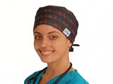 OP Haube Rotes EKG - Bandana