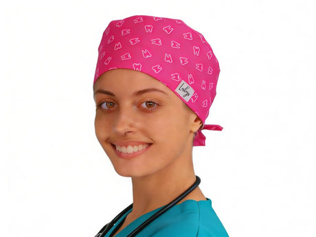 OP Haube Pinke Zähne - Bandana