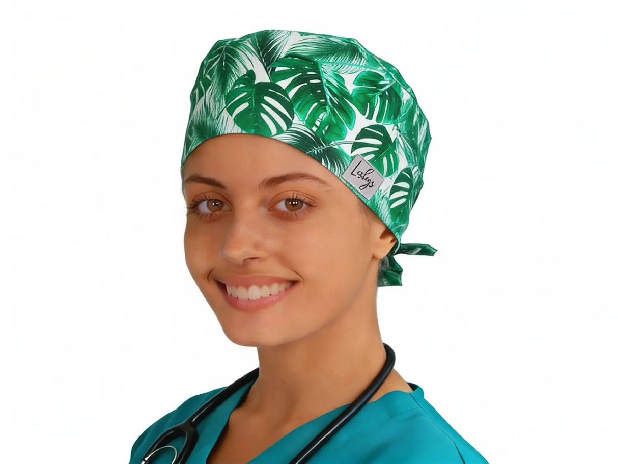OP Haube Dichte Palmblätter - Bandana