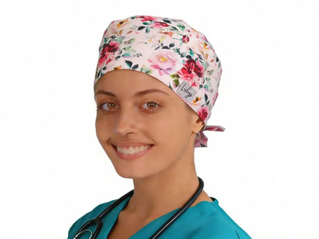 OP Haube Elegante Blumen - Bandana
