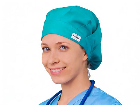 OP Haube Jadegrün - Barett