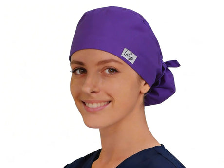 OP Haube Amethystlila - Ponytail