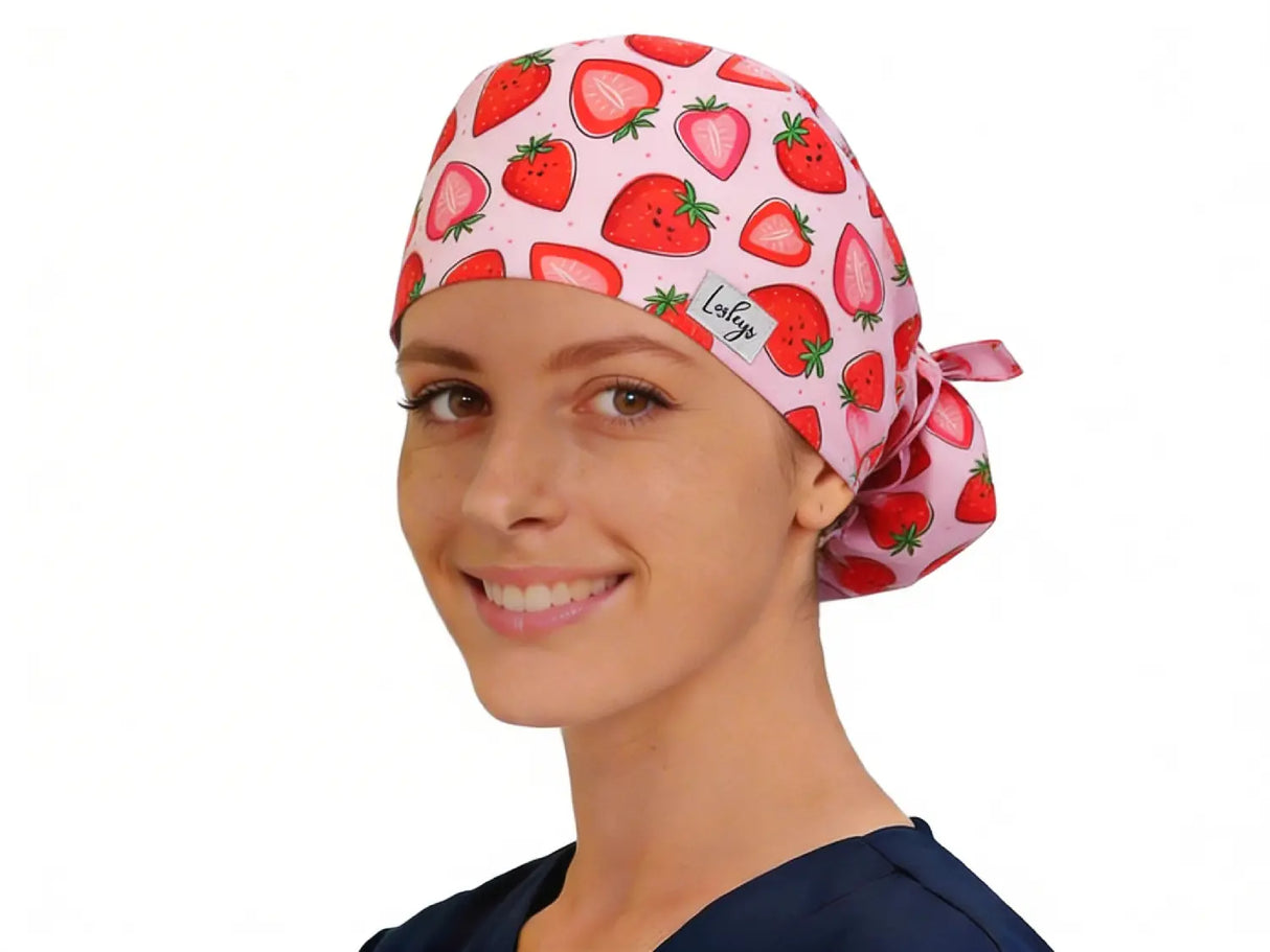 OP Haube Erdbeere - Ponytail
