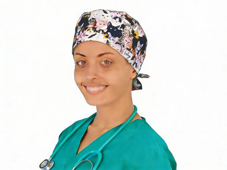 OP Haube Aquarell Katzen - Bandana