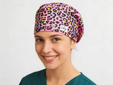 OP Haube Rosa Leopard - Komfort
