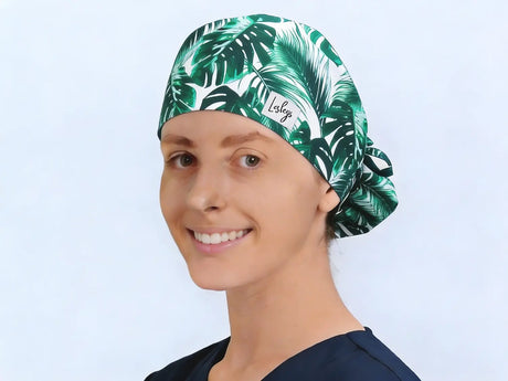 OP Haube Dichte Palmblätter - Ponytail