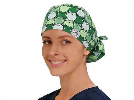 OP-Haube Frösche - Ponytail