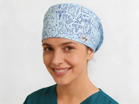 OP Haube Geburtshilfe Blau - Komfort