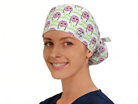 OP Haube I need Coffee - Ponytail