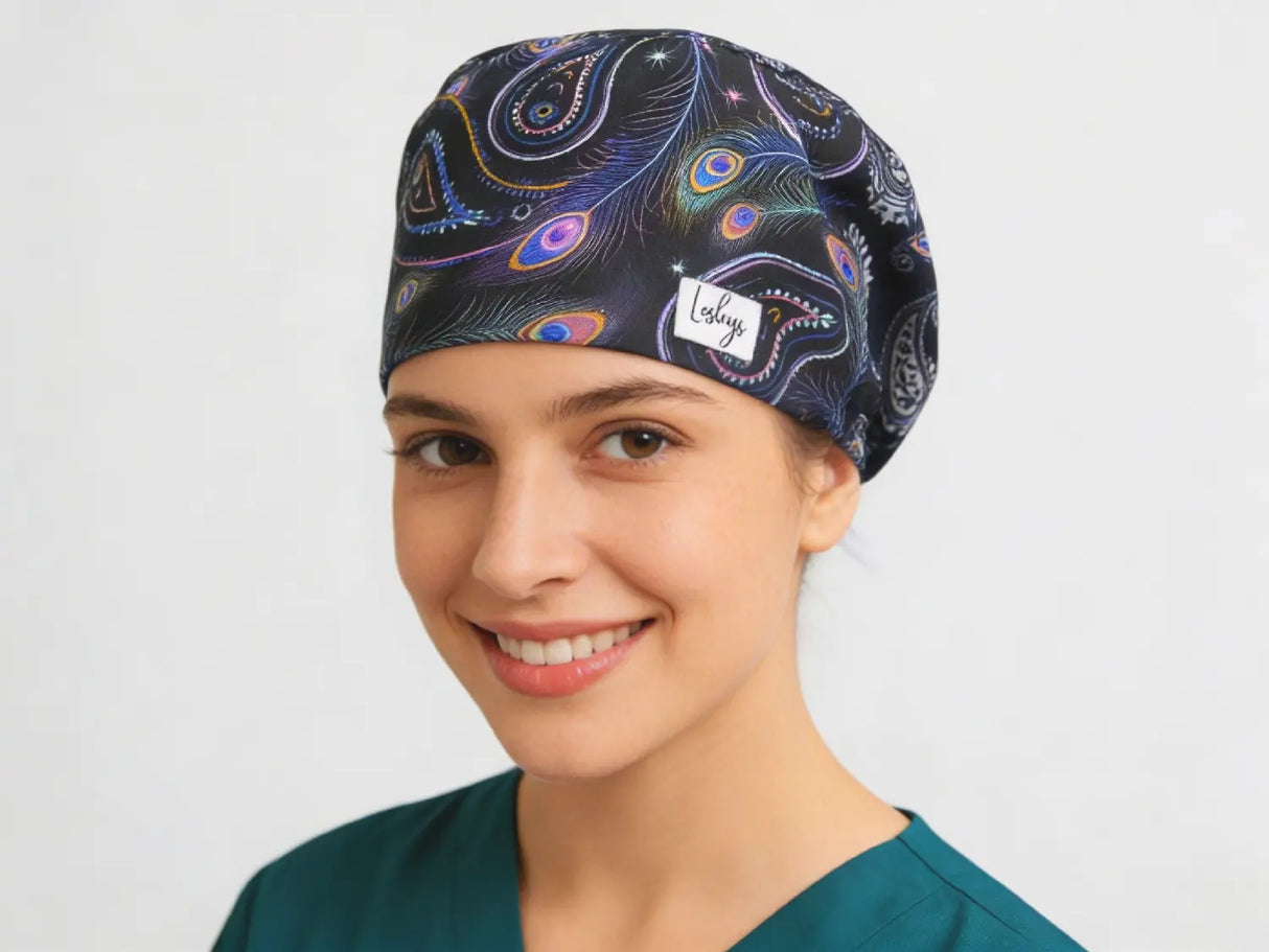 OP-Haube Pfauen Paisley - Komfort