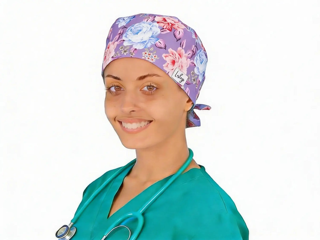 OP Haube Glücksblumen - Bandana