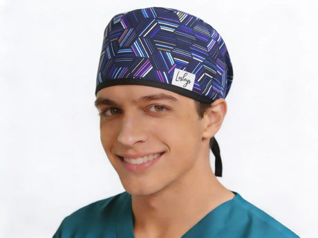 OP Haube Blaues Hexagon - Slim