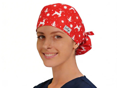 OP Haube Rentiere - Ponytail