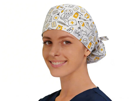 OP Haube Tiermedizin - Ponytail
