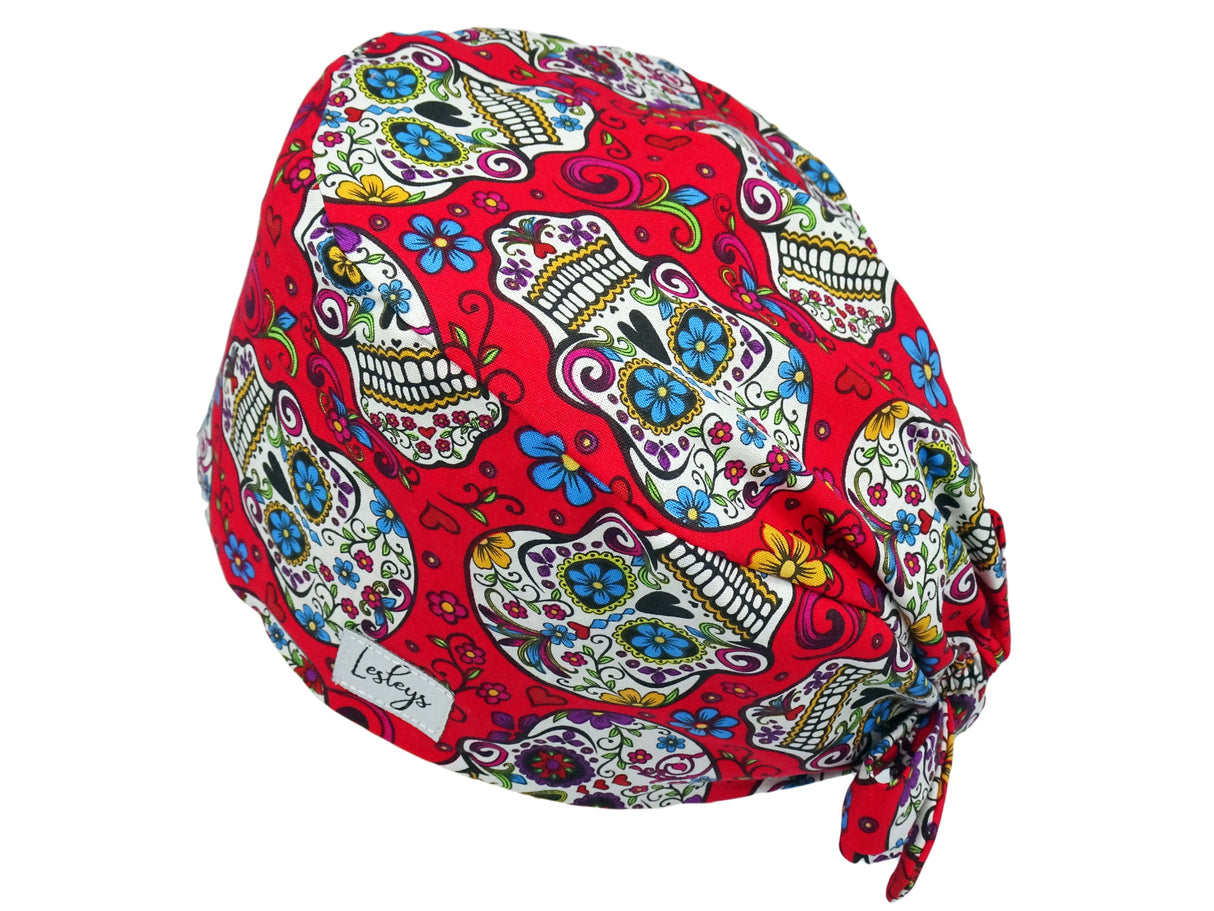 Bandana Stoff OP-Haube Muertos für kurze Haare aus Baumwolle - Lesleys