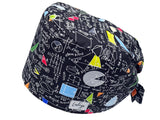 Bandana Stoff OP-Haube Physics für kurze Haare aus Baumwolle - Lesleys