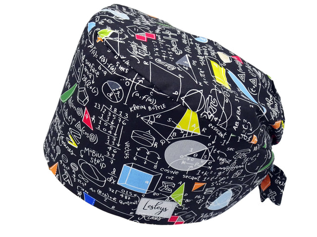 Bandana Stoff OP-Haube Physics für kurze Haare aus Baumwolle - Lesleys