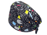 Bandana Stoff OP-Haube Physics für kurze Haare aus Baumwolle - Lesleys