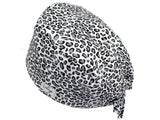 Bandana Stoff OP-Haube Schneeleopard für kurze Haare aus Baumwolle - Lesleys