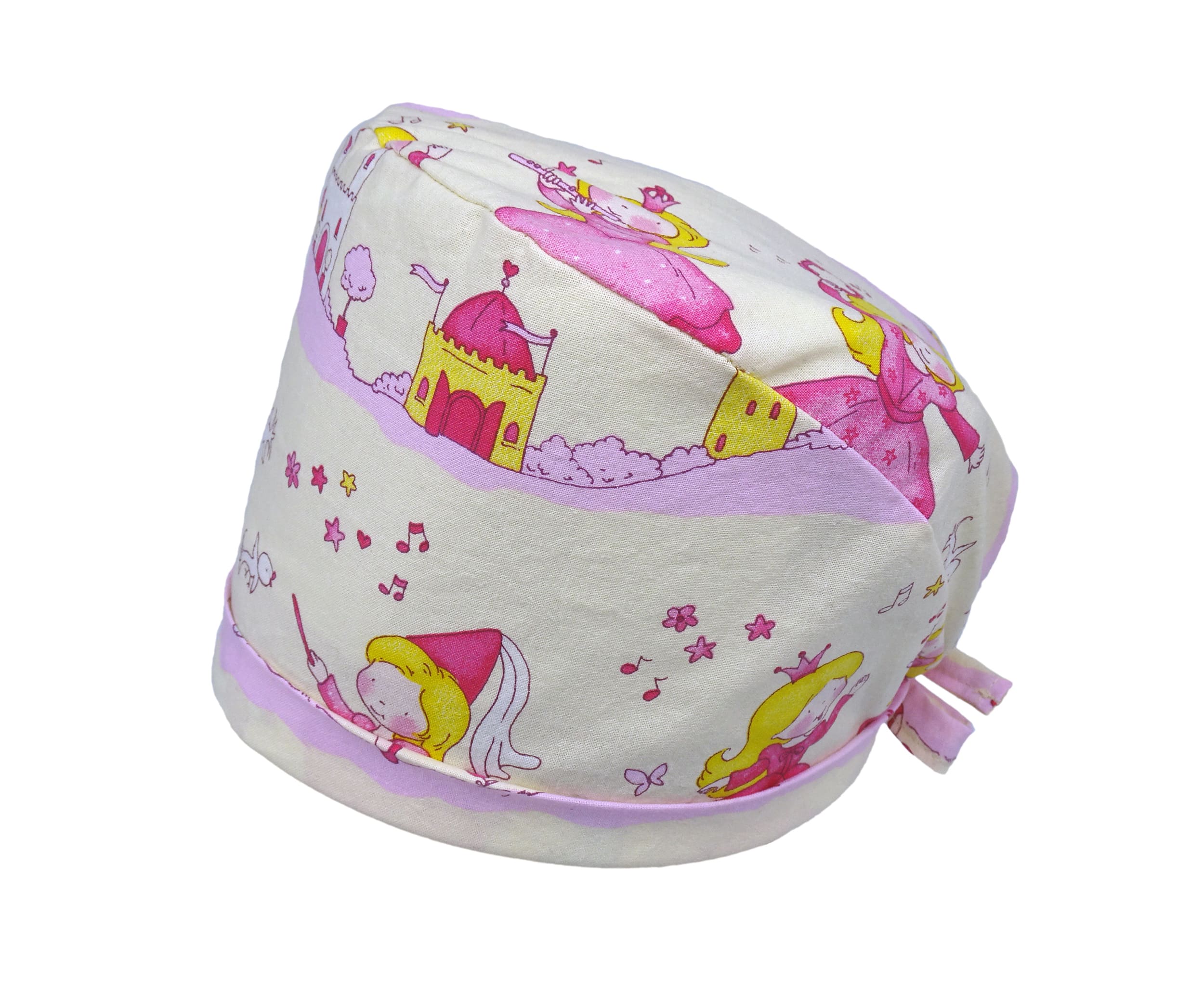 Lesleys OP-Haube für lange Haare Little Princess - Stoff OP-Haube aus 100% Baumwolle