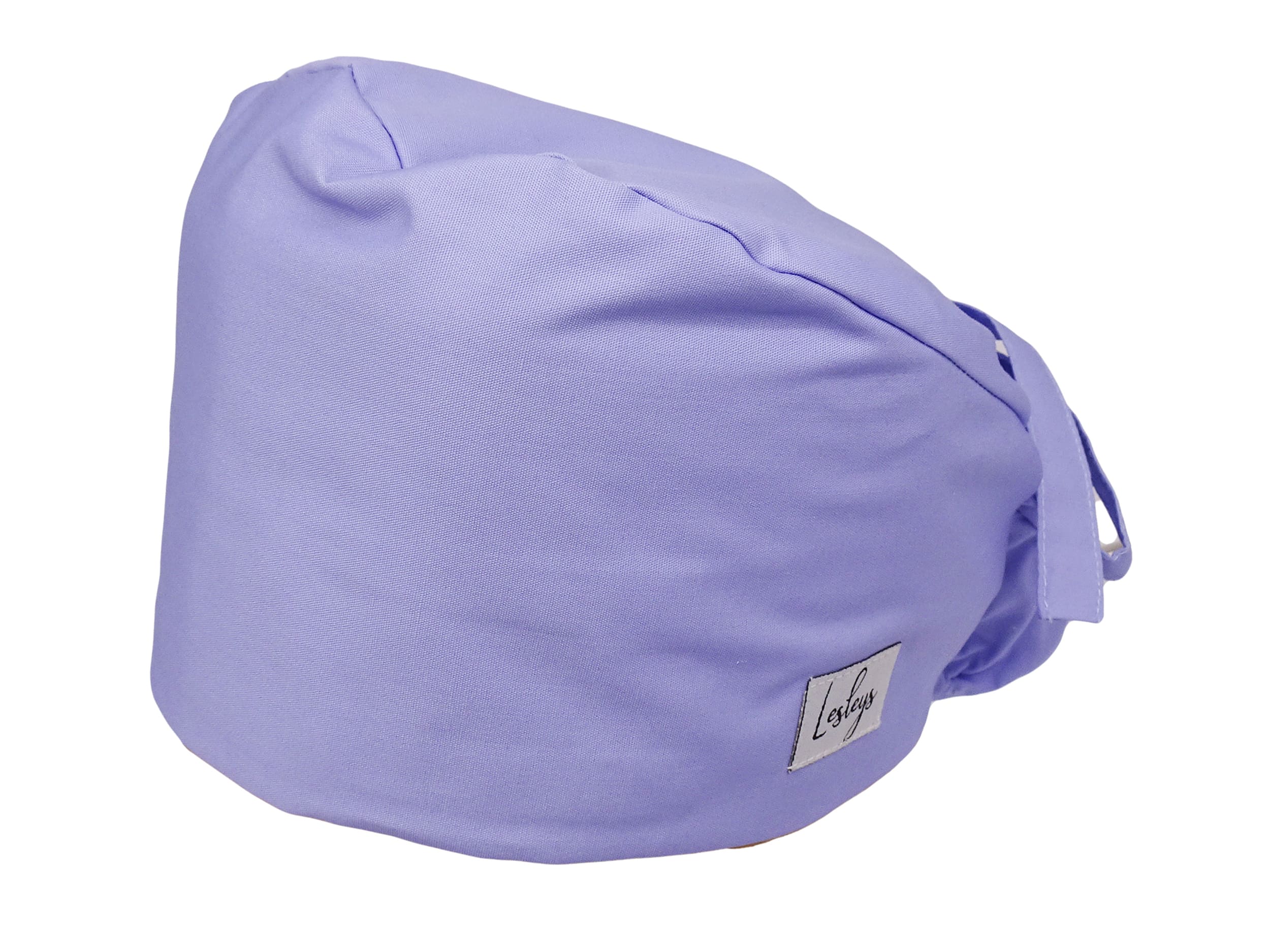 Ponytail Stoff OP-Haube Aquamarinblau für lange Haare aus Baumwolle - Lesleys