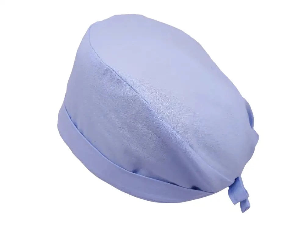Lesleys OP-Haube für lange Haare Aquamarinblau - Stoff OP-Haube aus 100% Baumwolle