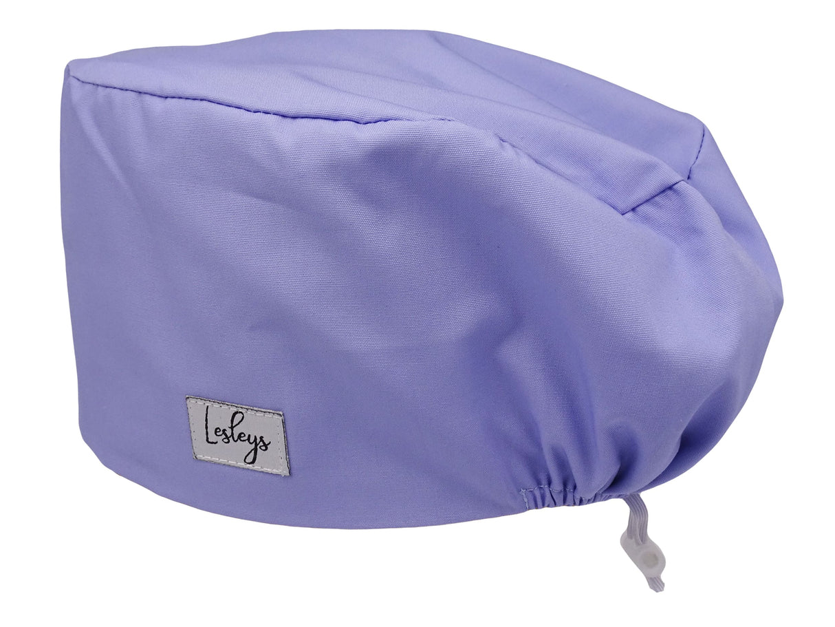 Komfort Stoff OP-Haube Aquamarinblau für lange Haare aus Baumwolle - Lesleys