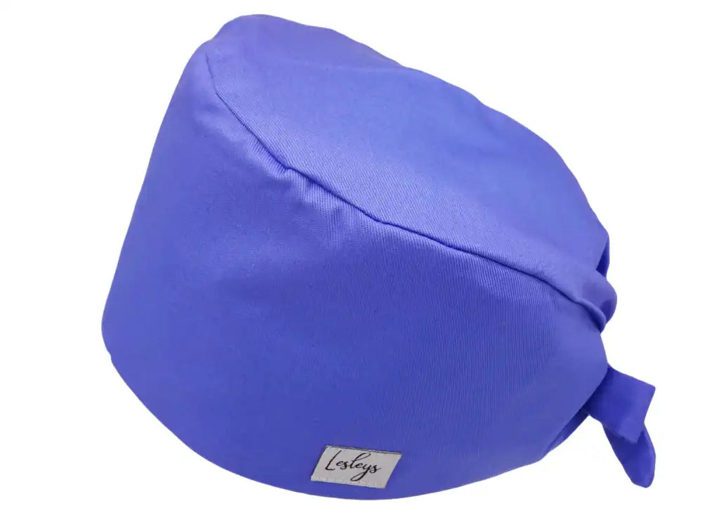 Bandana Stoff OP-Haube Azurblau für kurze Haare aus Baumwolle - Lesleys