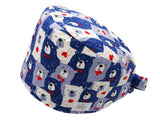 Bandana Stoff OP-Haube Gentlebear für kurze Haare aus Baumwolle - Lesleys